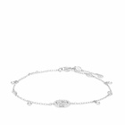 Gucci Women's Interlocking G Diamond Bracelet in White Gold