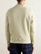 Maison Kitsuné - Logo-Appliquéd Cotton-Jersey Sweatshirt - Green