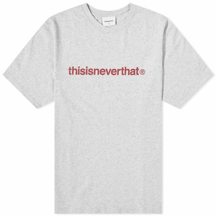 Photo: thisisneverthat Men's T-Logo T-Shirt in Heather Grey