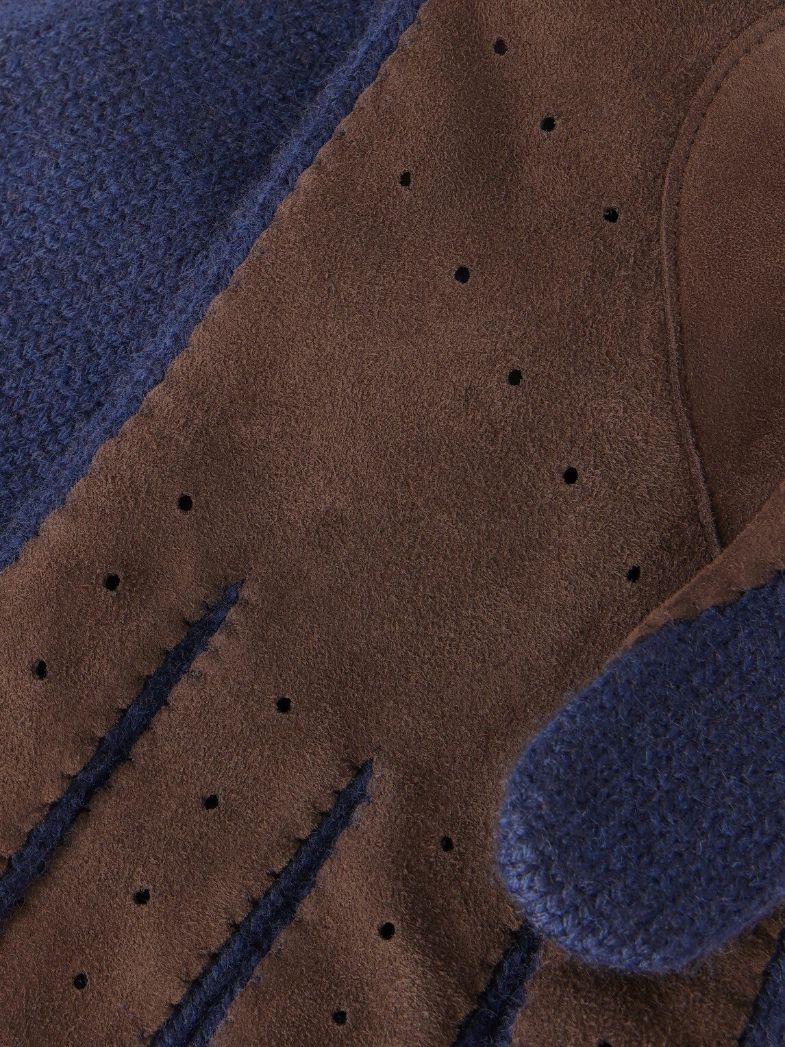 Brunello Cucinelli - Suede-Trimmed Cashmere Gloves - Multi