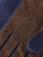 Brunello Cucinelli - Suede-Trimmed Cashmere Gloves - Multi