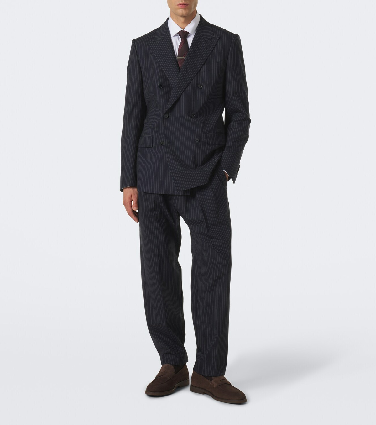 Dolce&Gabbana Pinstripe double-breasted wool-blend blazer