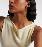 Ysso Shore 24kt gold-plated drop earrings