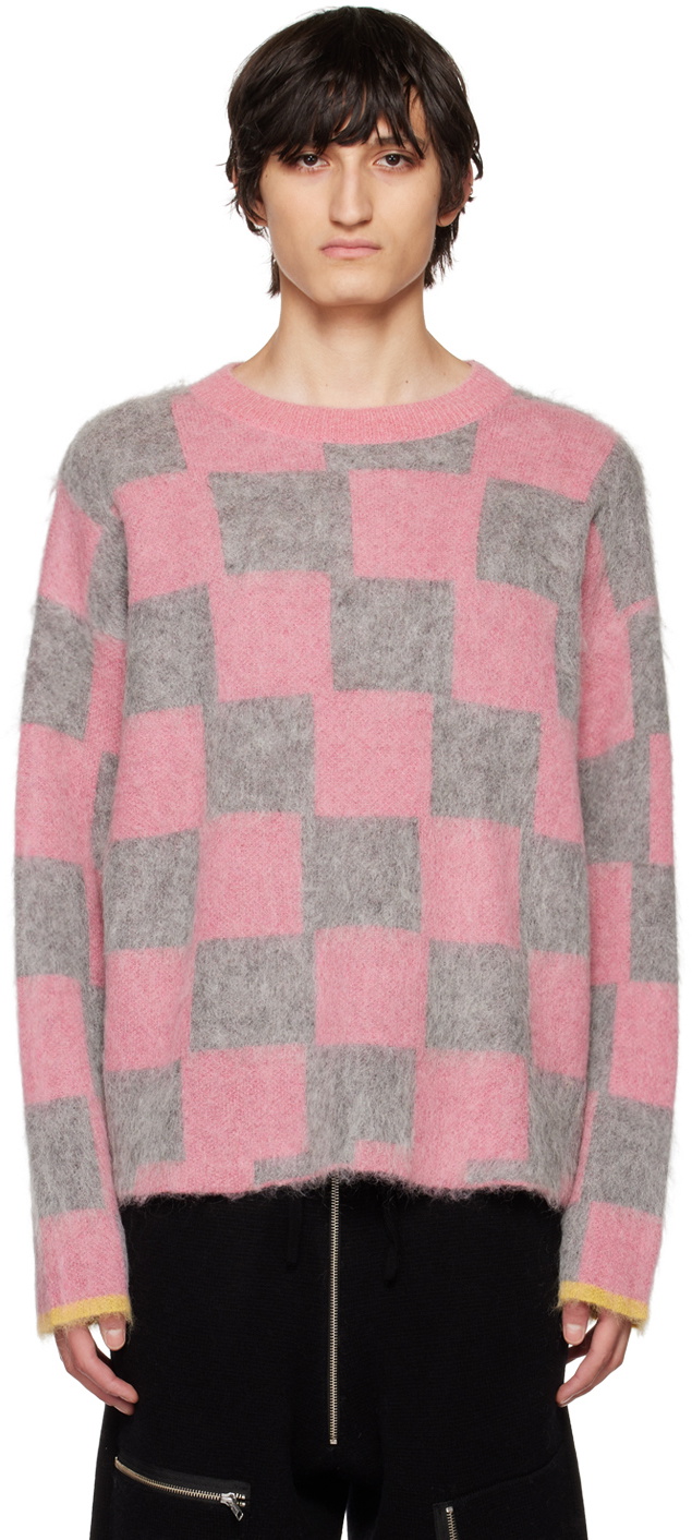 ZANKOV Pink & Gray Rudy Sweater