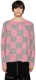 ZANKOV Pink & Gray Rudy Sweater