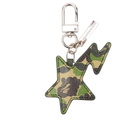 A Bathing Ape Men's ABC Camo Sta Keychain in Green 