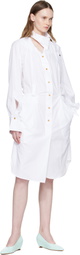 Vivienne Westwood White Drunken Shirt Midi Dress