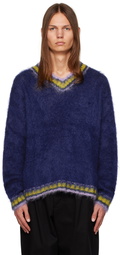 Marni Blue Striped Sweater