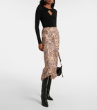 Isabel Marant Lisanne satin maxi skirt