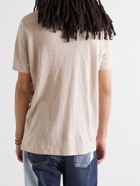 Isabel Marant - Logo-Print Linen-Jersey T-Shirt - Neutrals