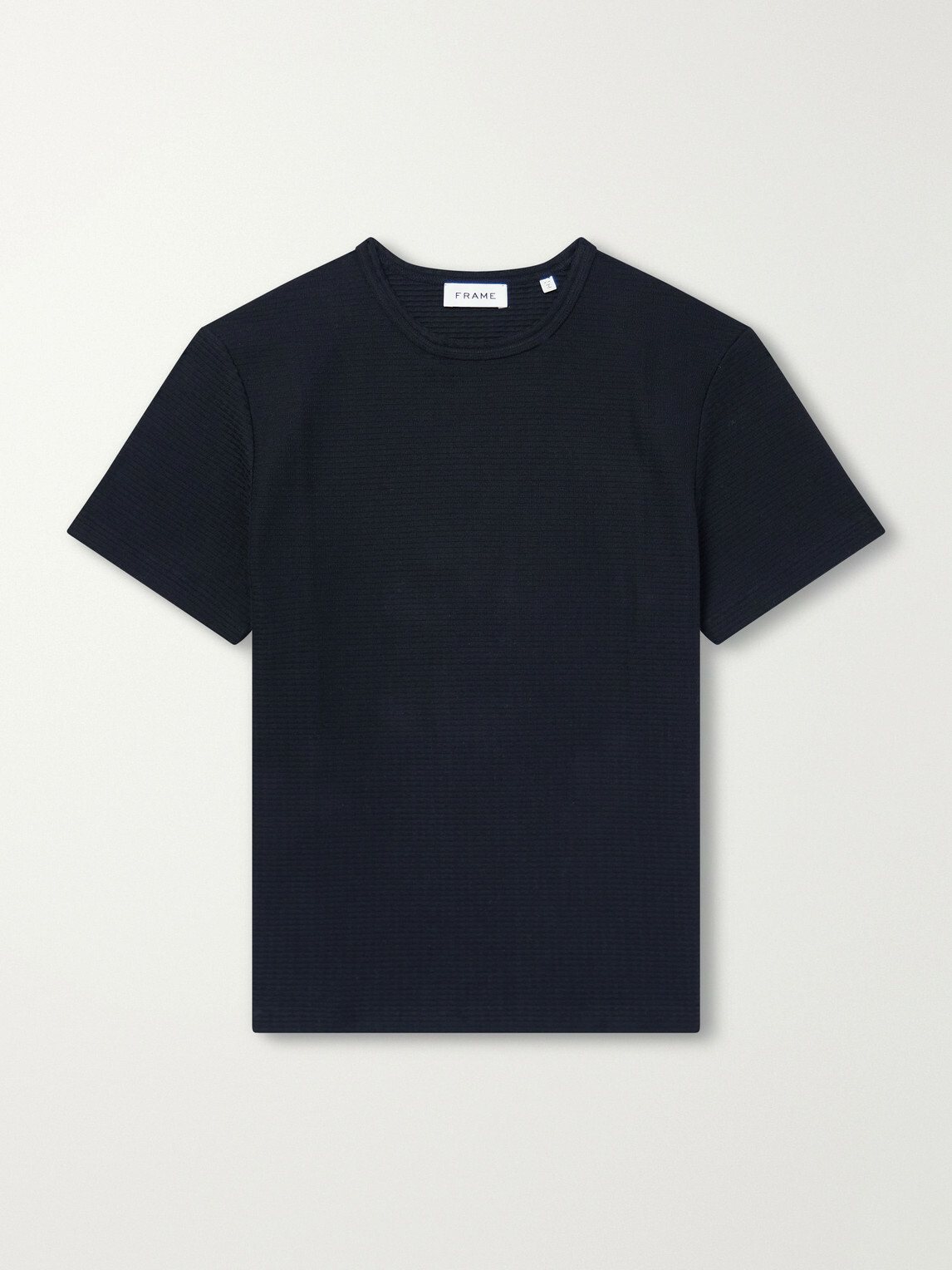 FRAME - Cotton-Jacquard T-Shirt - Black