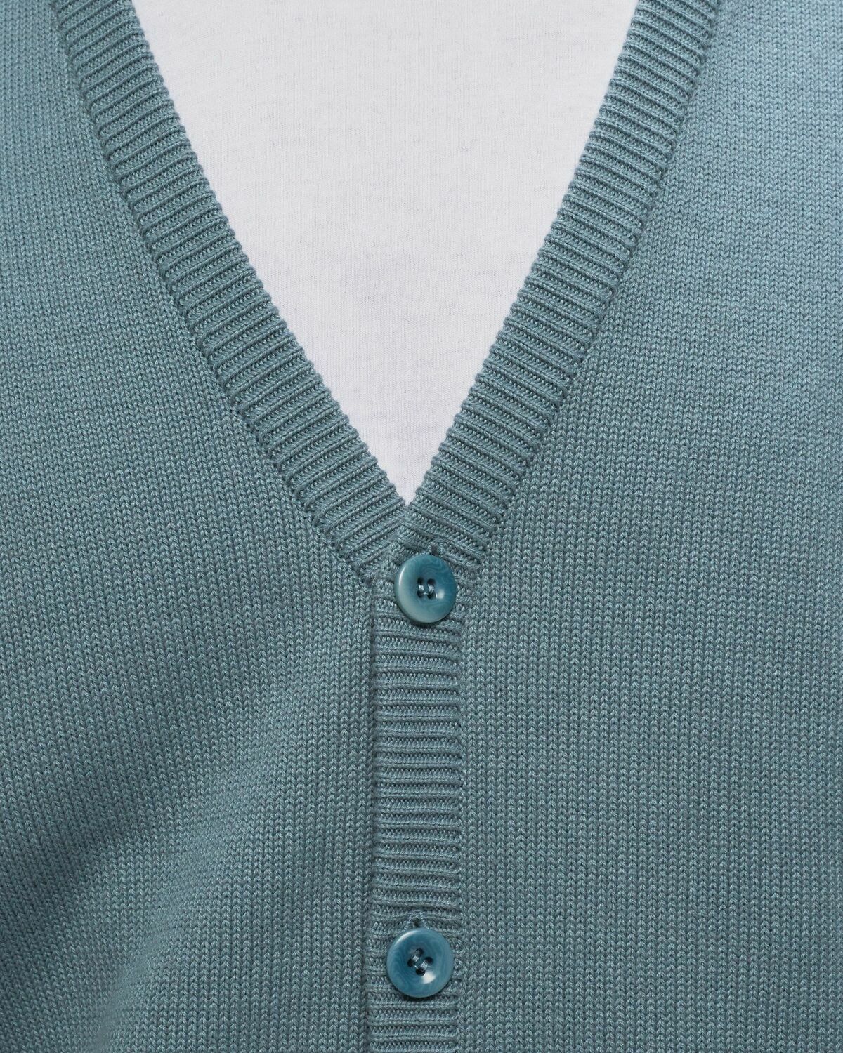 Awake Striped Mohair Sleeve Cardigan Blue Zippers & Cardigans Awake NY