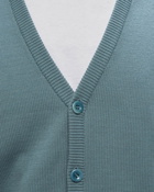 Awake Striped Mohair Sleeve Cardigan Blue - Mens - Zippers & Cardigans