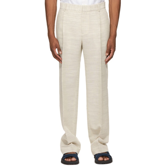 Photo: Botter Off-White Classic Pleat Trousers