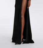 Mugler re/edit Jeu de Paume crêpe gown