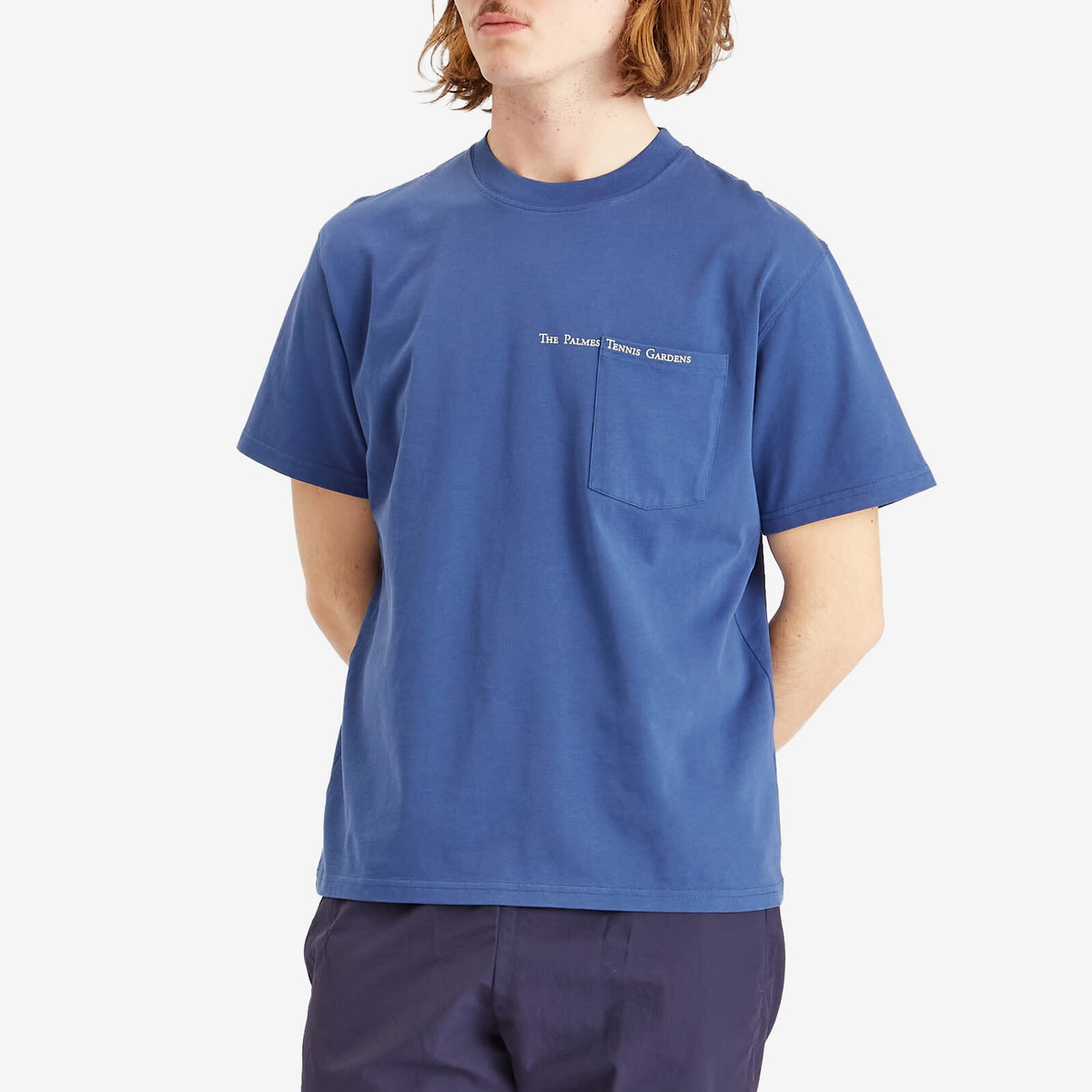 Palmes Men's Garden Pocket T-Shirt in Blue