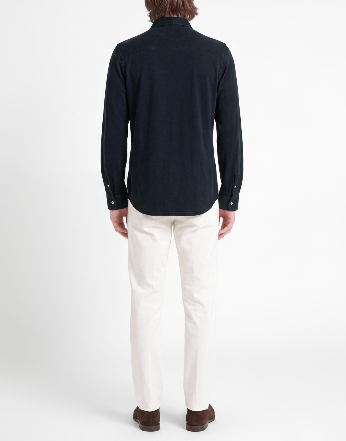 Fedeli Mens Shirt in Midnight blue