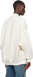 Rick Owens DRKSHDW Off-White Temple Jumbo Denim Flight Jacket