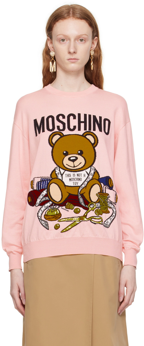 Moschino Pink Teddy Bear Sweater Moschino