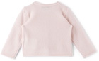 Bonpoint Baby Pink Cashmere Cardigan