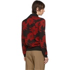 Dries Van Noten Black and Red Jerome Polo