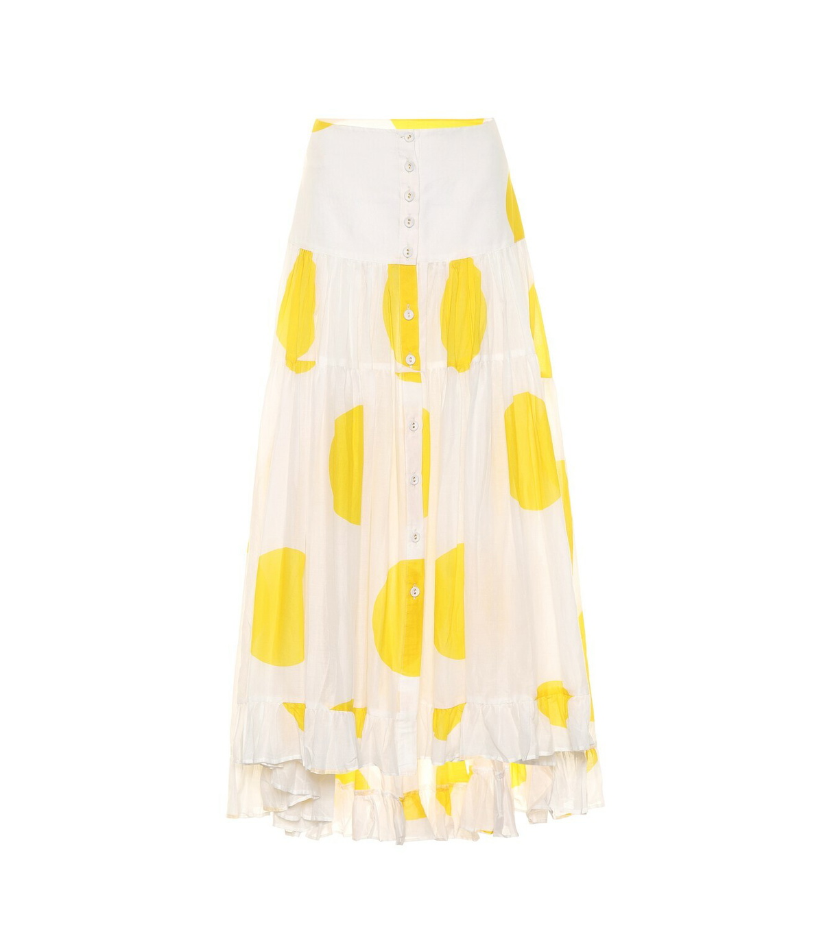 関税込 Alexandra Miroコットンマキシスカート Serena broderie anglaise cotton maxi skirt in white
