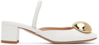 Gianvito Rossi White Sphera 45 Heels
