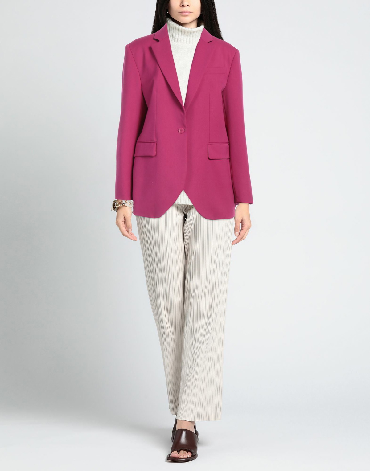 Moschino Jeans Womens Blazer in Magenta