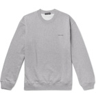 Balenciaga - Mélange Loopback Cotton-Jersey Sweatshirt - Gray