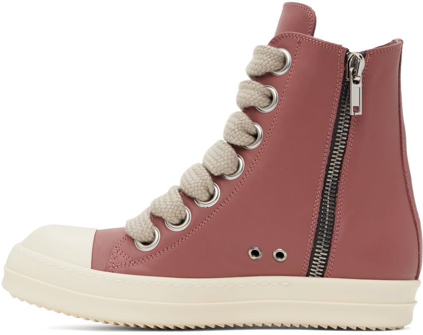 Rick Owens Pink Porterville Jumbolaced Sneakers Rick Owens
