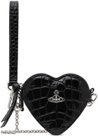 Vivienne Westwood Black Heart Wristlet Pouch