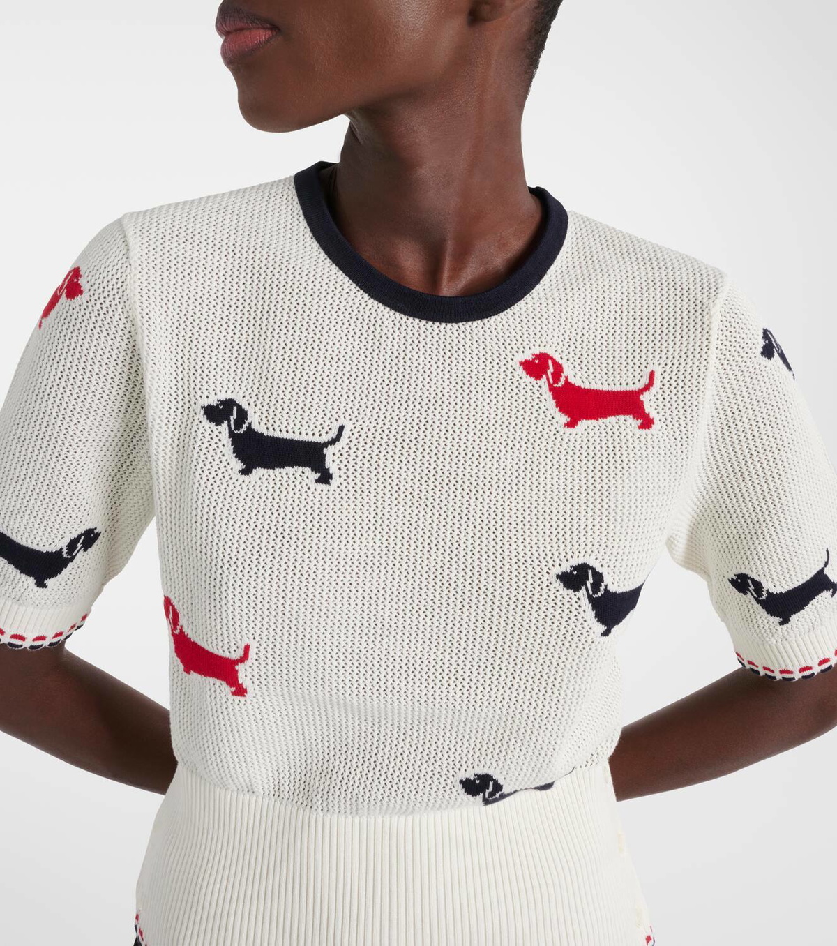 Thom Browne Hector pointelle cotton top