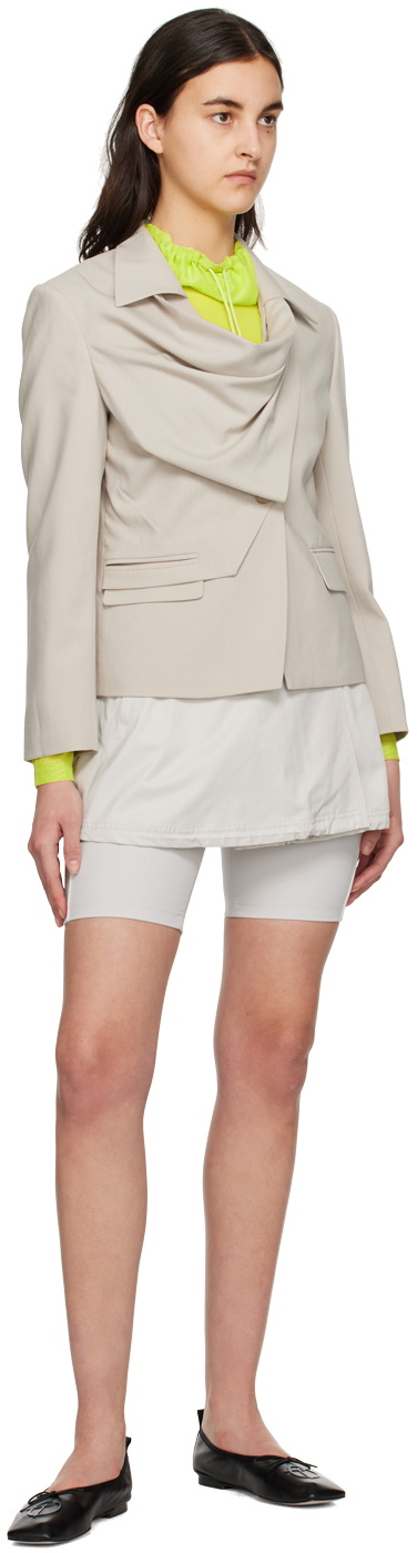 TheOpen Product Black Draped Blazer