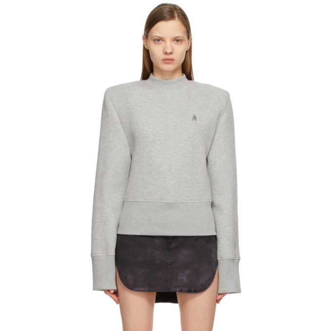 Photo: The Attico Grey Neoprene Kenna Sweatshirt