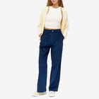 DONNI. Women's Cord Pleated Trouser in Navy