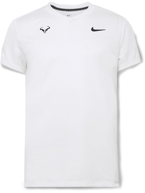 Photo: Nike Tennis - Rafa Challenger Recycled Dri-FIT Tennis T-Shirt - White