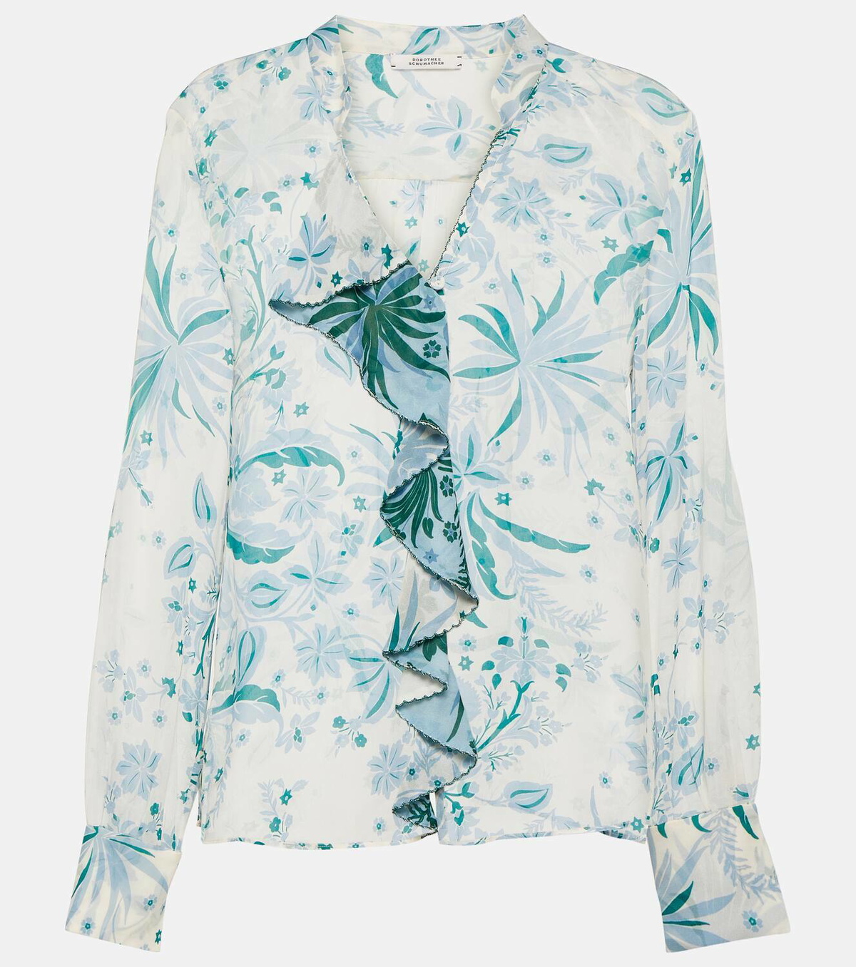 Dorothee Schumacher Blooming Blend floral ruffled blouse