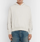 Remi Relief - Printed Loopback Cotton-Jersey Hoodie - Men - Off-white