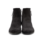 Balmain Black Suede Anthos Boots