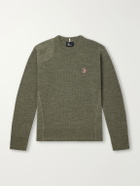 Moncler Grenoble - Logo-Appliquéd Virgin Wool-Blend Base Layer - Green