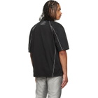 Off-White Black Garment-Dyed Sporty Bowling Shirt