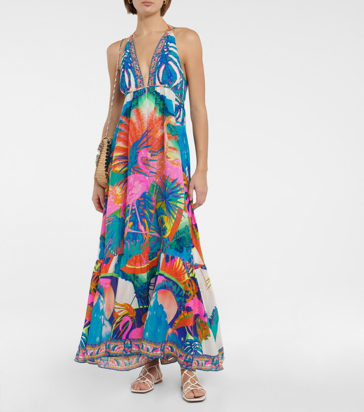 Camilla Embellished silk maxi dress Camilla