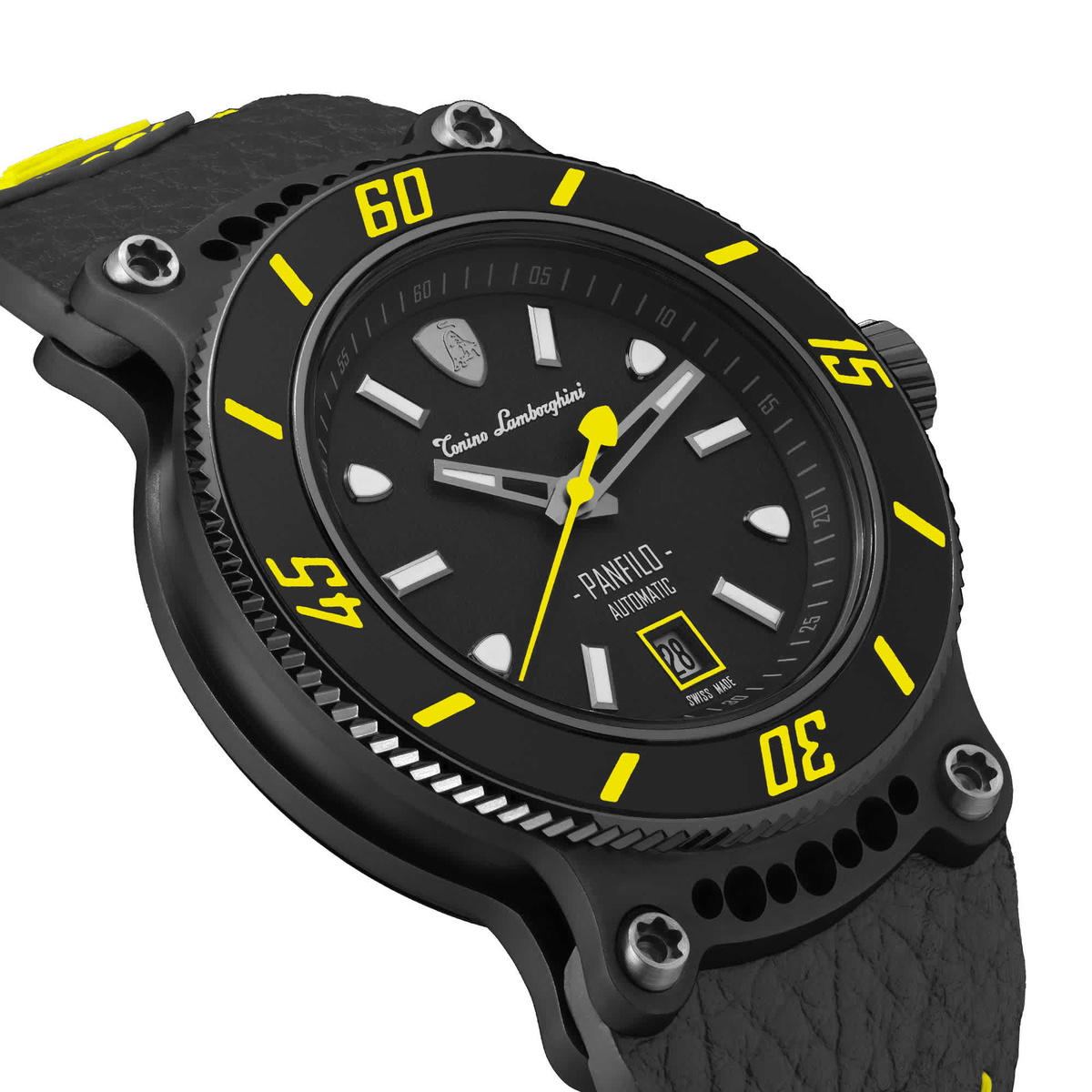Tonino Lamborghini Panfilo Automatic Black Dial Mens Watch TLF-T03-5