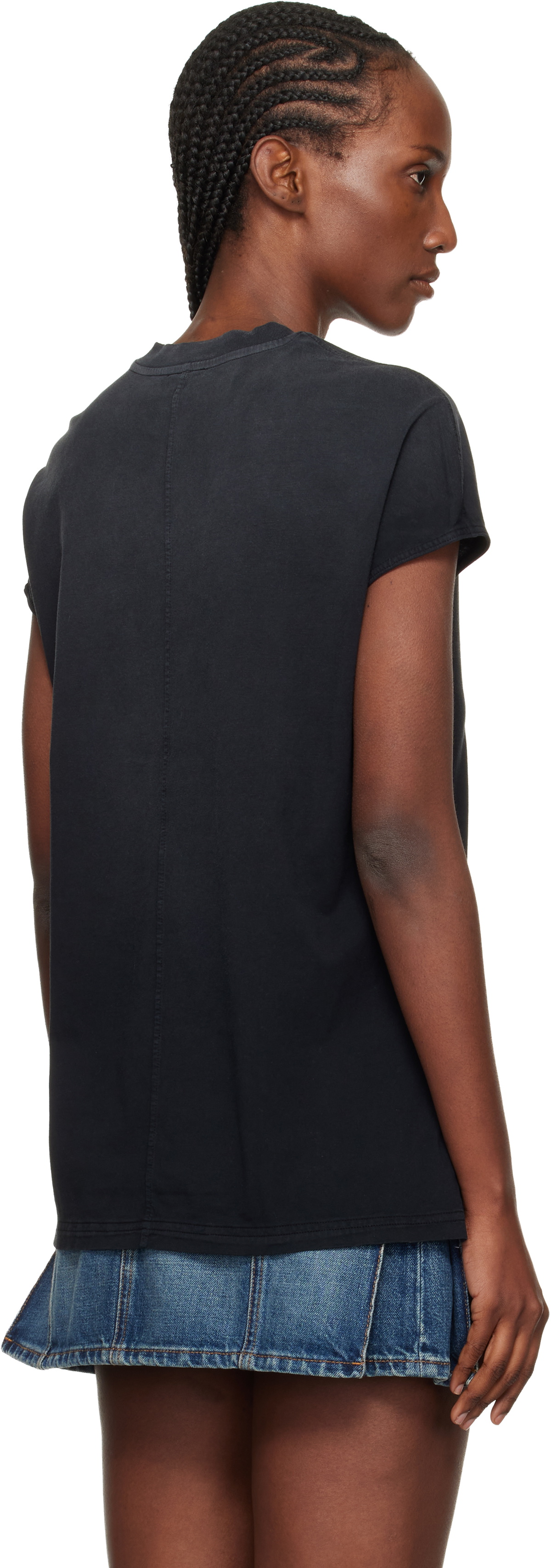Courrèges Black Solarized Oversized T-shirt