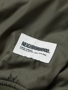 Neighborhood - Logo-Appliquéd Nylon Bomber Jacket - Green