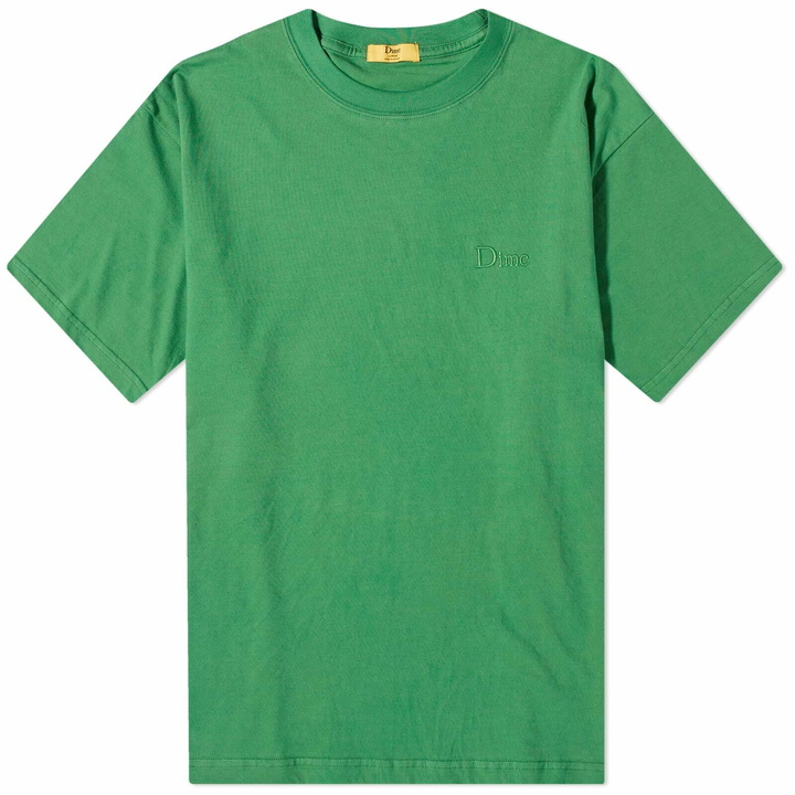 Photo: Dime Men's Classic Small Logo T-Shirt in Green