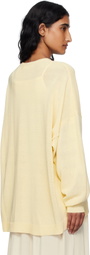 The Frankie Shop Yellow Basel Crewneck Sweater