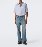 Saint Laurent Cassandre striped cotton shirt