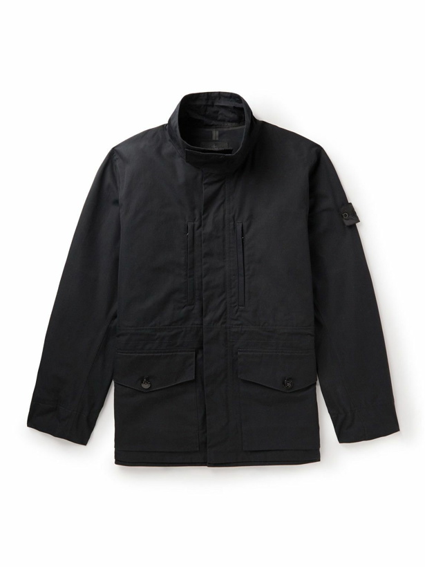 Photo: Stone Island - Logo-Appliquéd Cotton-Canvas Jacket - Black