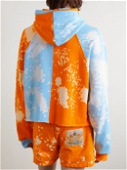 Liberal Youth Ministry - Tie-Dyed Distressed Cotton-Jersey Hoodie - Orange